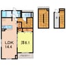 名鉄三河線/碧南中央駅 徒歩4分 3階 築4年 1LDKの間取り