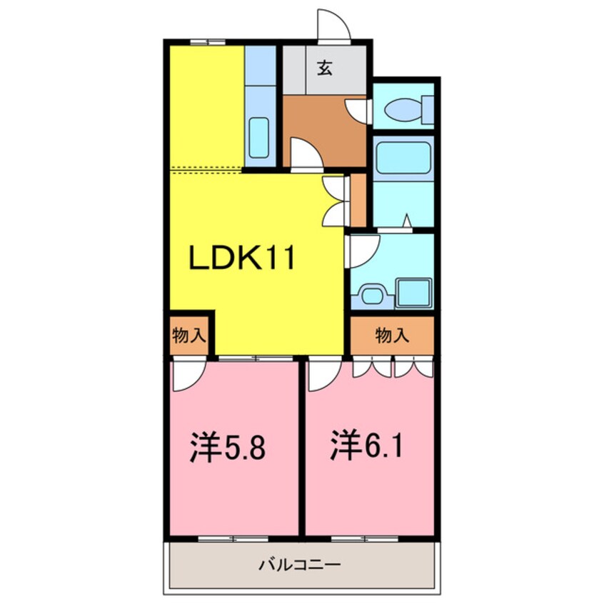 間取図 ハイツサンライズ
