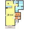 プルミエールA 1Rの間取り