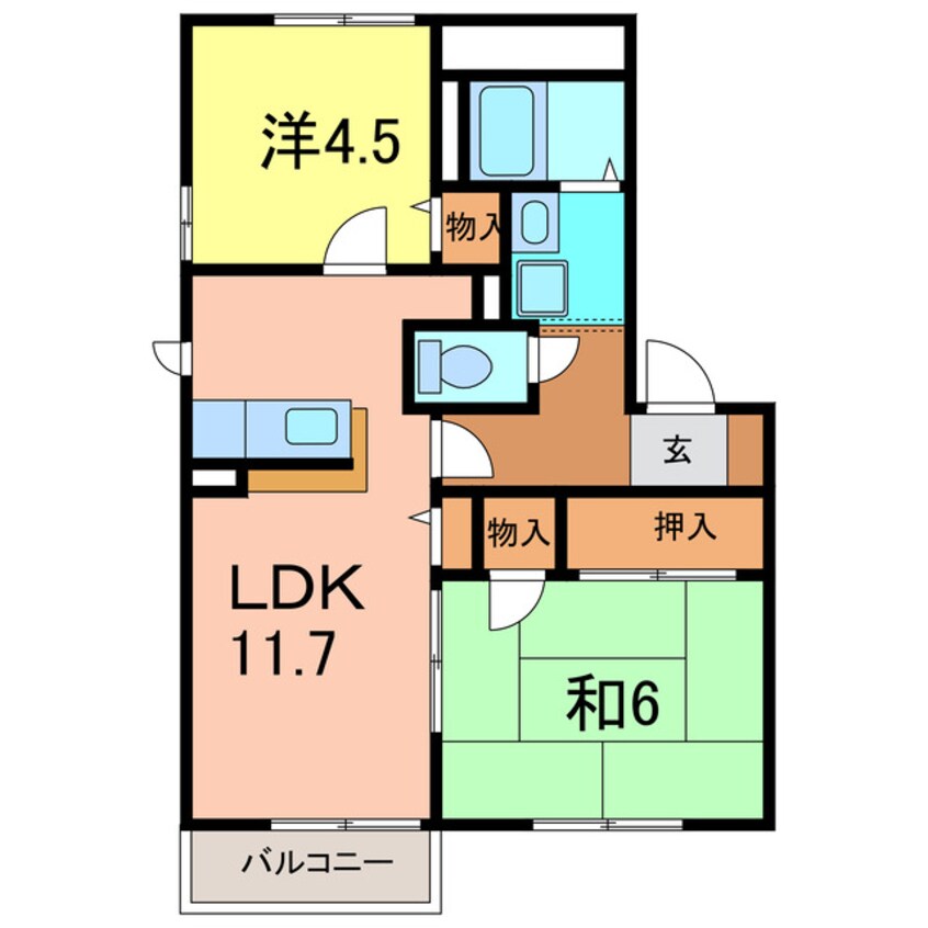 間取図 ブレス御幸