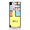 東海道本線/三河安城駅 徒歩16分 9階 築17年 1Kの間取り
