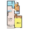 SUNLIT KEI 1LDKの間取り