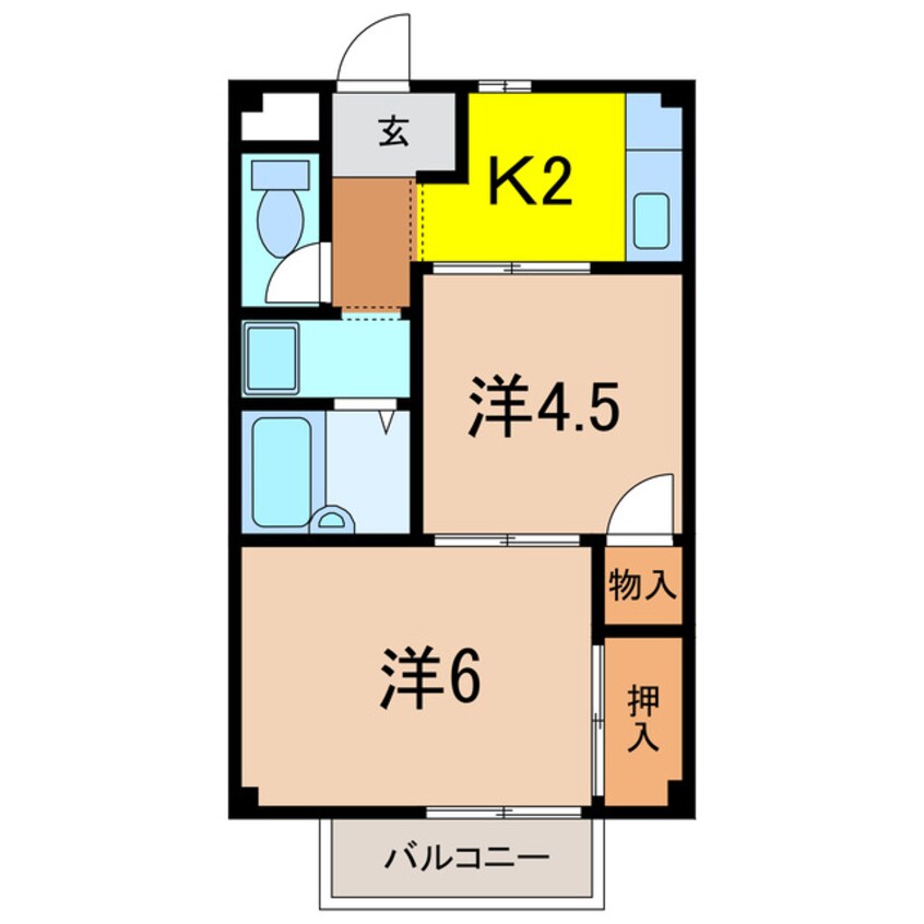 間取図 エスポワール池端