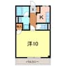 メンデルスゾーン 1Kの間取り
