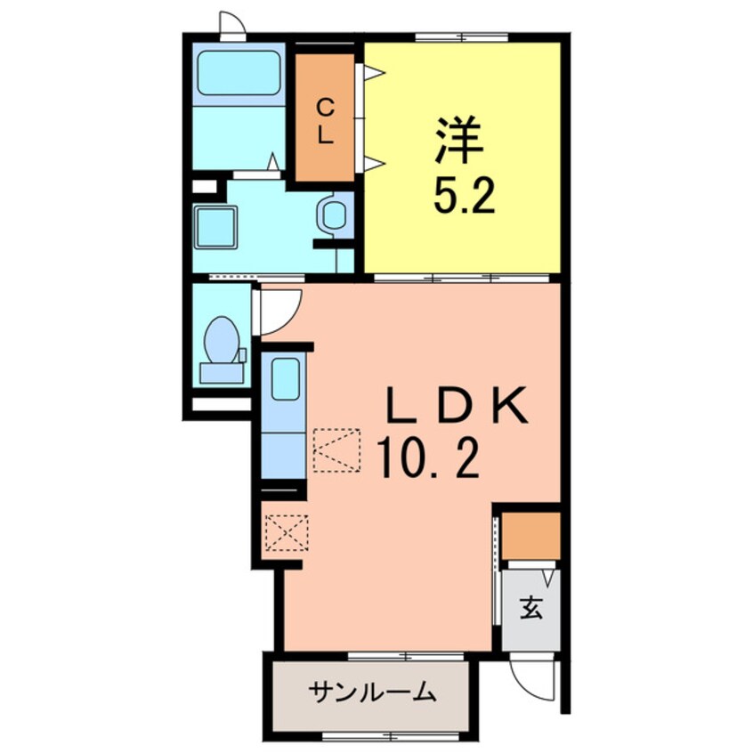 間取図 ブルー ローズ