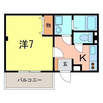 間取図 ワンルーム田戸Ａ棟