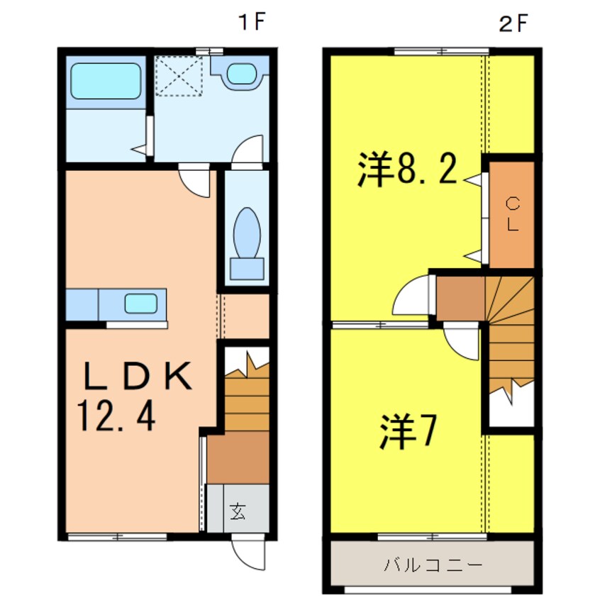 間取図 Ｍ.リアン