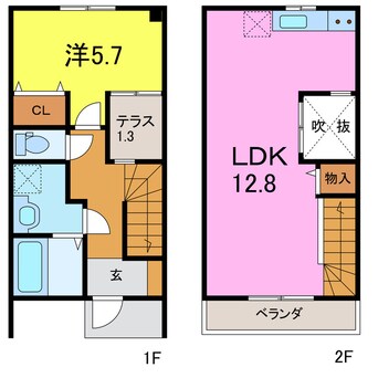 間取図 MaisonettePark　碧南中央駅A