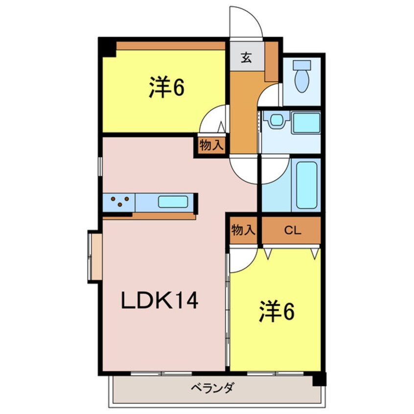 間取図 メゾンローズ