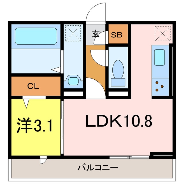 間取り図 名鉄名古屋本線/富士松駅 徒歩10分 3階 築3年