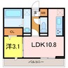 名鉄名古屋本線/富士松駅 徒歩10分 3階 築3年 1LDKの間取り