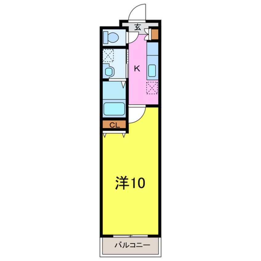 間取図 名鉄名古屋本線/牛田駅 徒歩4分 1階 築18年