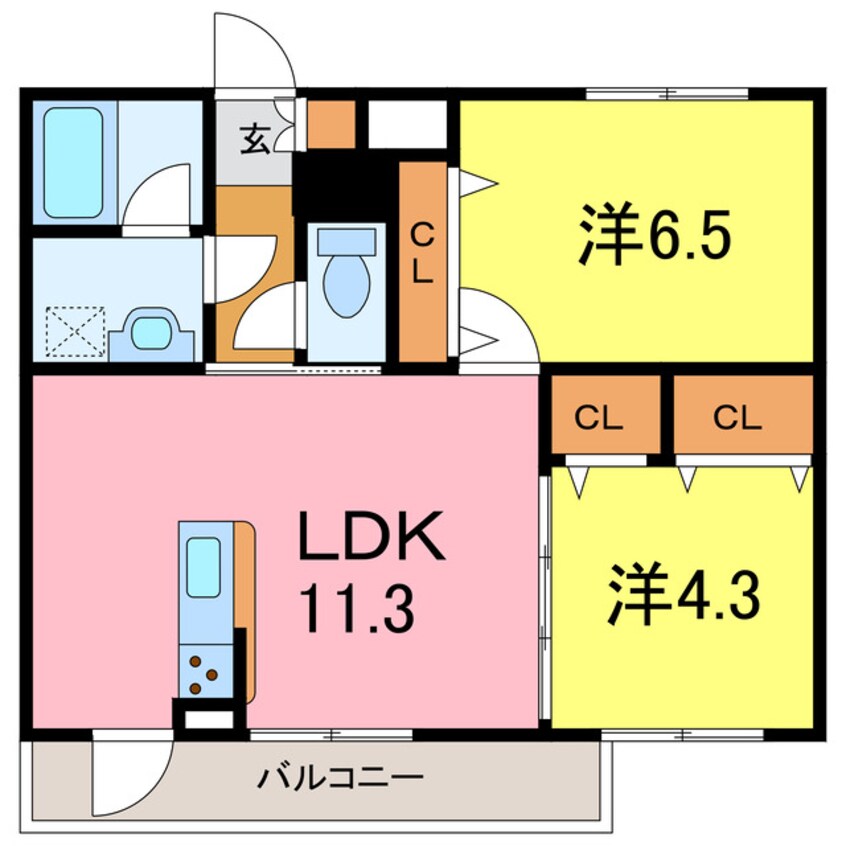 間取図 サニーハイツ