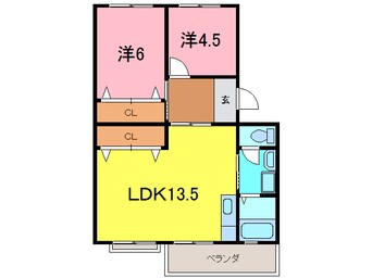 間取図 コーポ森脇