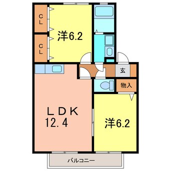 間取図 パステルウィンド