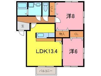 間取図 アメージングコートⅠ　Ｂ棟