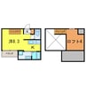 名鉄名古屋本線/新安城駅 徒歩9分 2階 築7年 1Rの間取り