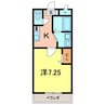 エクステージ 1Kの間取り