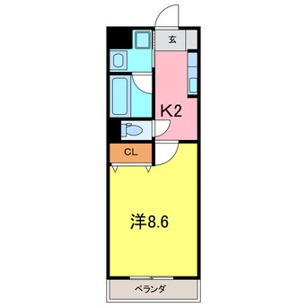 間取図 コモンガル小垣江