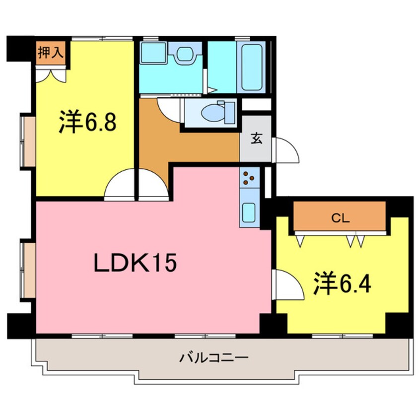 間取図 高浜ロイヤルハイム