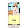 アンティーク21 1DKの間取り