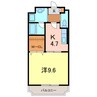 アンティーク21 1DKの間取り