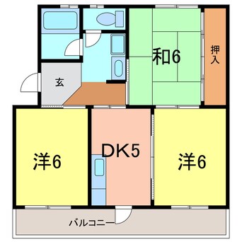 間取図 ハイネスハイツ稲垣