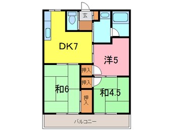 間取図 トモエハイツ