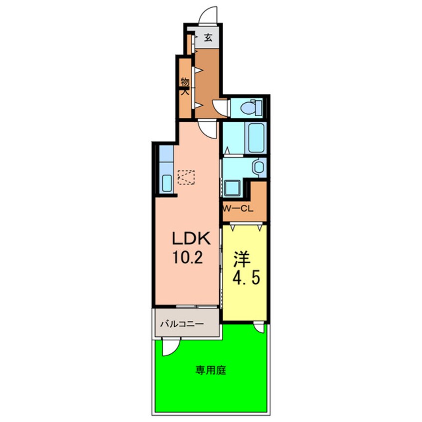 間取図 プラスワン神明B