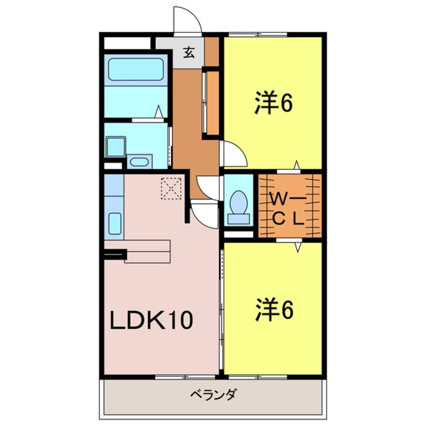 間取図 プラムビレッジ