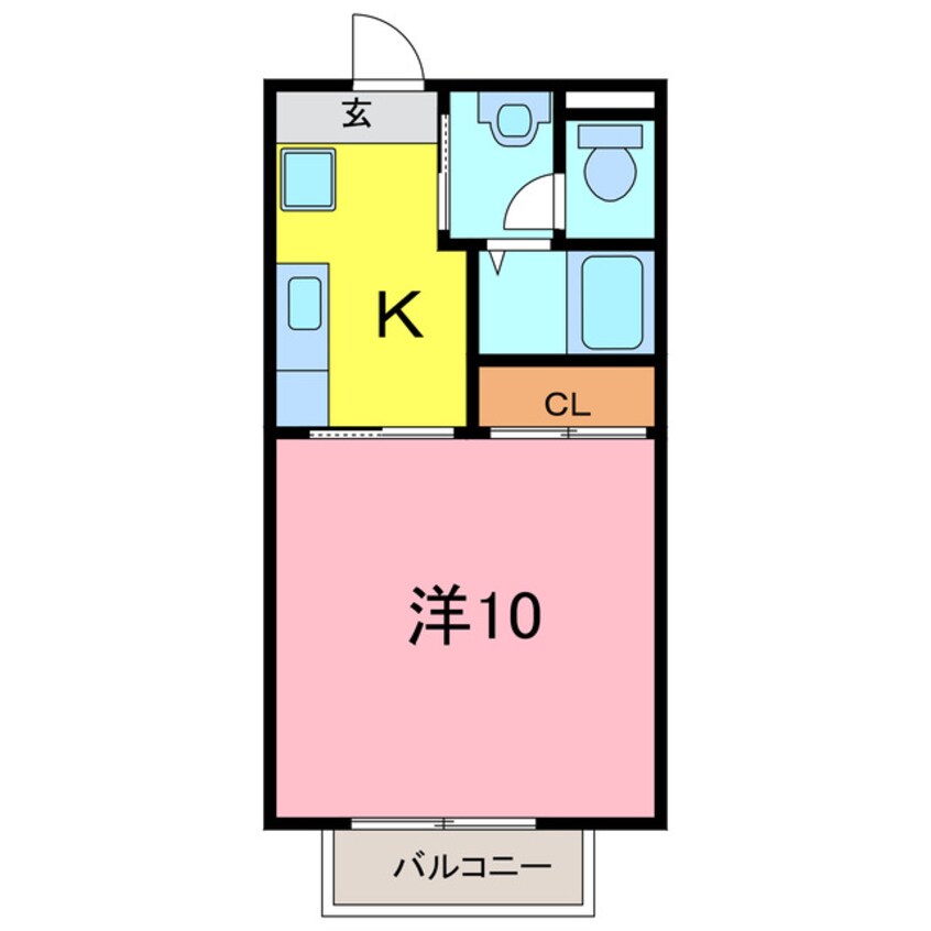 間取図 シャルマン新池