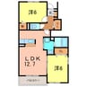 ノーブルＢ 2LDKの間取り