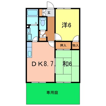 間取図 シャルレ永井