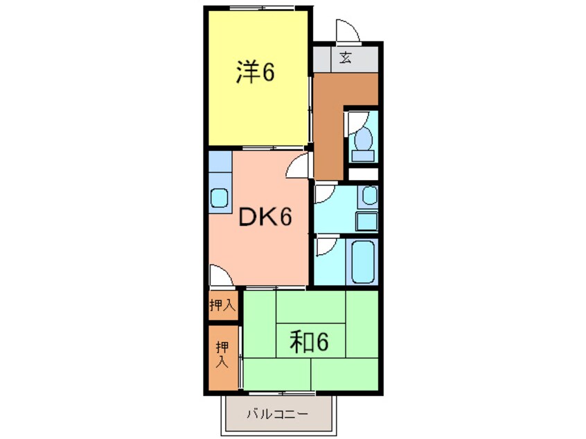 間取図 サープラスサカイ　Ｂ