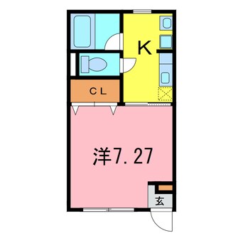 間取図 ブラン・ノワール