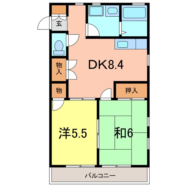 間取り図 ユーハイツパーシモン