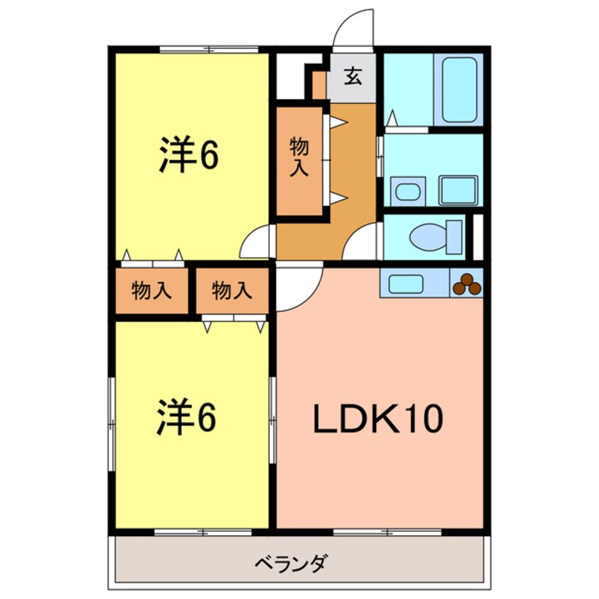 間取図 アンプルールリーブル神楽山