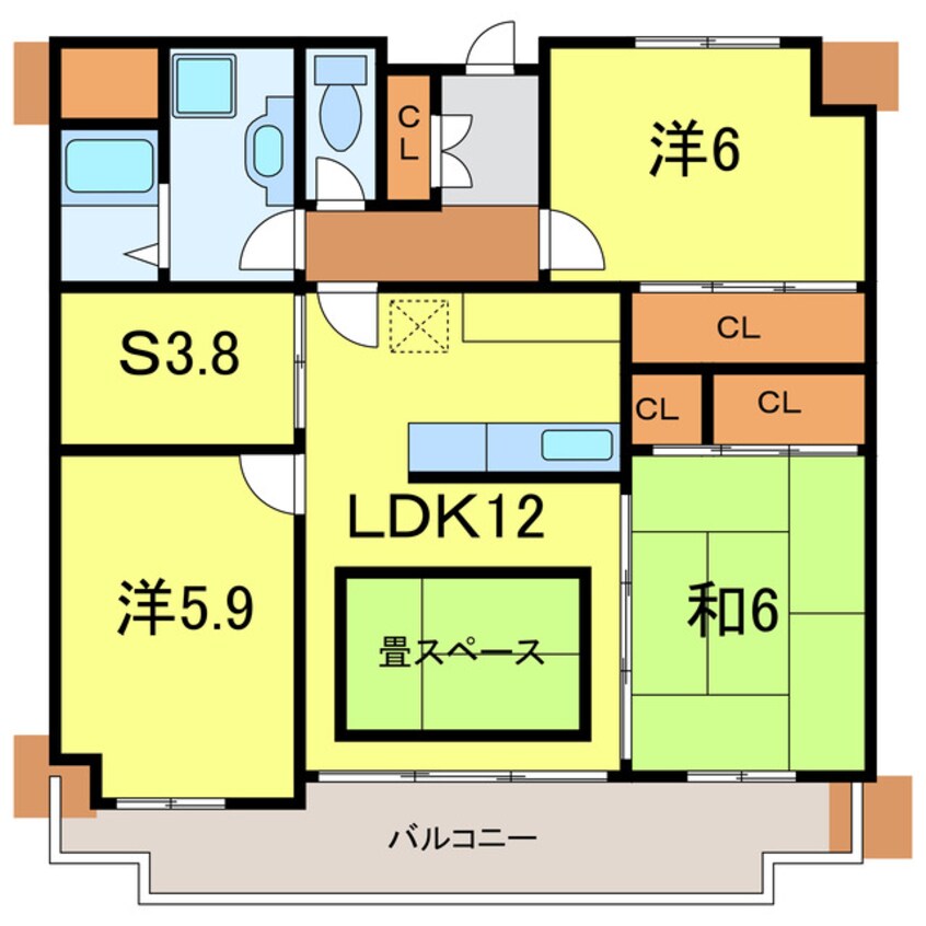 間取図 エスポワール百石