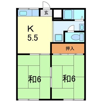 間取図 レスト北新川　Ｂ棟