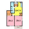 ドリームタウン 2DKの間取り