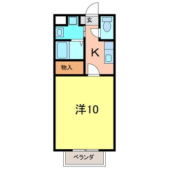 間取図 エスペランサ宮地