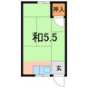 朝日荘 1Rの間取り