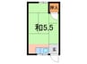 朝日荘 1Rの間取り