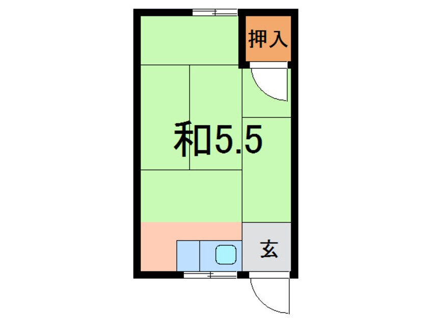 間取図 朝日荘