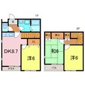 コーポ中島ツウセブンＢの間取図
