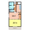 ルミナスⅠ 1DKの間取り