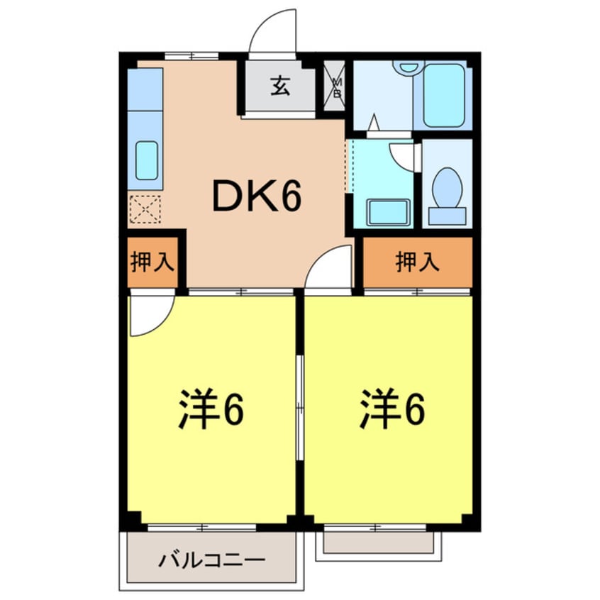間取図 メゾン鶴見Ｂ