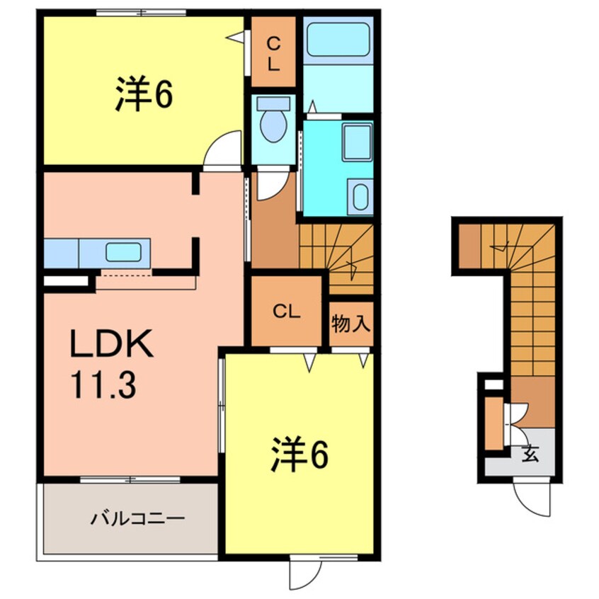 間取図 プリムローズ