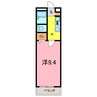 アンプルール　ブワ　ルピナス 1Kの間取り
