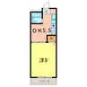 藤井マンション高倉 1DKの間取り